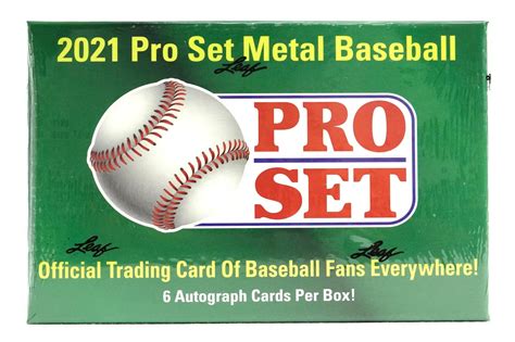 2021 pro set metal baseball hobby box|2021 pro set metal baseball cards.